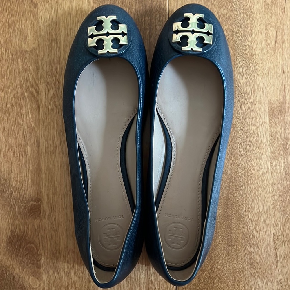 Navy Tory Burch Flats